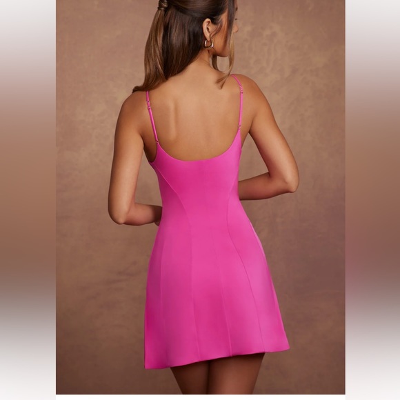 EDONIA
Triangle Cup A-Line Mini Dress in Pink - Picture 2 of 4